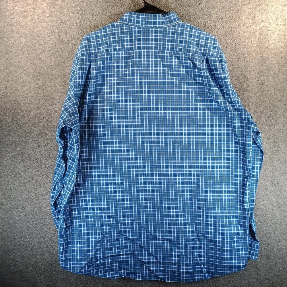 LL Bean Wrinkle-Free‎ Kennebunk Sport Shirt Mens XL Traditional Fit Checkered